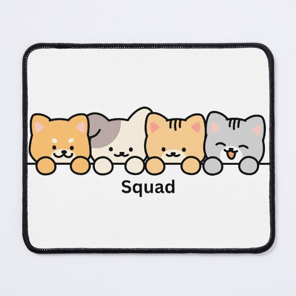 Item preview, Cute Cats and Dogs Peeking Kawaii Pet Friends Design designed and sold by CozyMomDesigns.