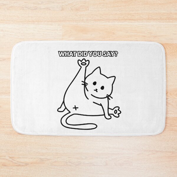 Item preview, What Did You Say - Funny Cat designed and sold by CyrilloArt.
