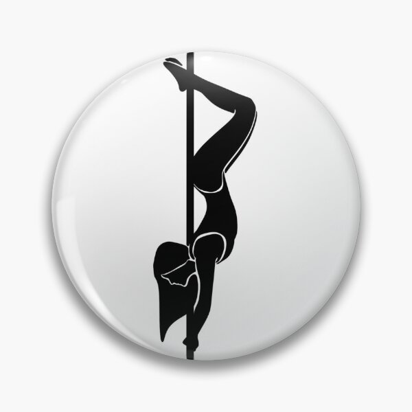 Item preview, Minimalist Black Pole Dance Silhouette- Inverted Pose designed and sold by luvrest.
