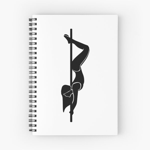 Item preview, Minimalist Black Pole Dance Silhouette- Inverted Pose designed and sold by luvrest.