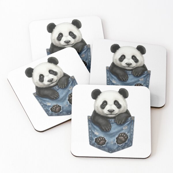 Item preview, Cute Panda In Pocket T-Shirt Funny Panda Pocket Design Kawaii Animal Gift designed and sold by MyStore2025.