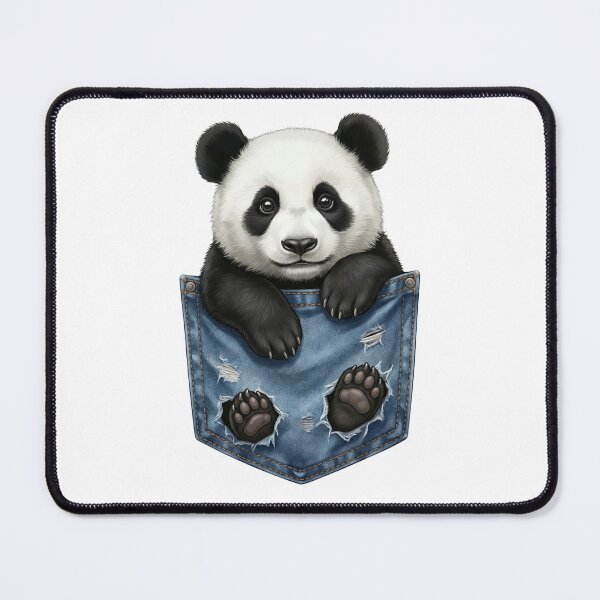 Item preview, Cute Panda In Pocket T-Shirt Funny Panda Pocket Design Kawaii Animal Gift designed and sold by MyStore2025.