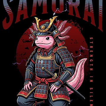 Artwork thumbnail, Axolotl Samurai by ReneMM