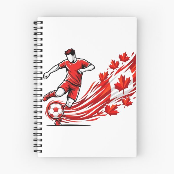 Item preview, Dynamic Canada Soccer Player Maple Leaf Trail designed and sold by PMTaurus.