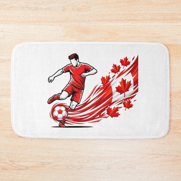Item preview, Dynamic Canada Soccer Player Maple Leaf Trail designed and sold by PMTaurus.