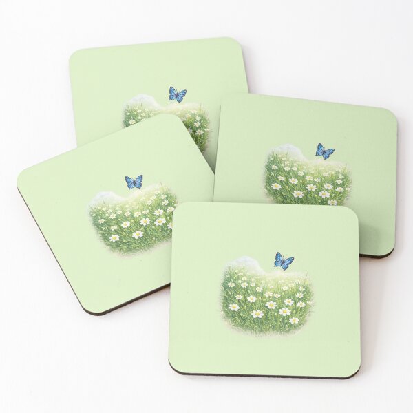 Item preview, Butterfly in Flower Field Nature Illustration designed and sold by Verdaire.