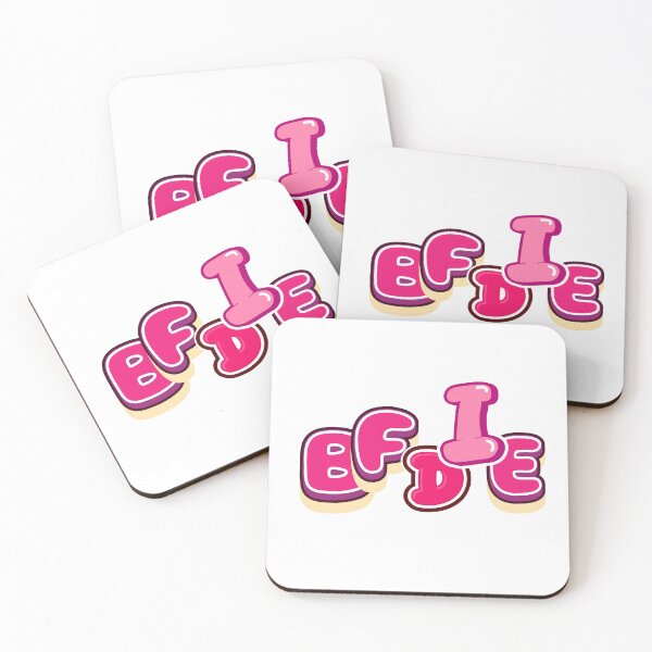 Item preview, BFDIE Cute Pink Bubble Letters – Fun Cartoon Typography Design designed and sold by Prabhath2001.