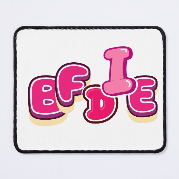 Item preview, BFDIE Cute Pink Bubble Letters – Fun Cartoon Typography Design designed and sold by Prabhath2001.