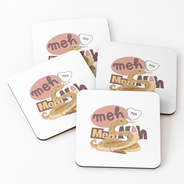 Item preview, Meh - Funny Reptile Meme Picky Snake Refusing Food designed and sold by tellia-kallisto.