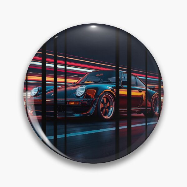 Item preview, Porsch 911 Turbo S inspired Design Vintage racing poster style, dynamic motion lines 13 designed and sold by Neon G.