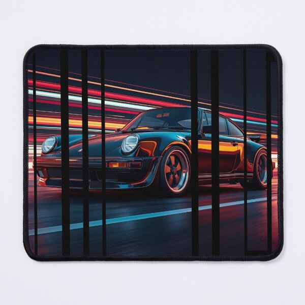 Item preview, Porsch 911 Turbo S inspired Design Vintage racing poster style, dynamic motion lines 13 designed and sold by Neon G.