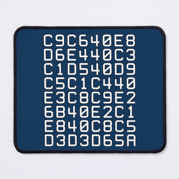 Item preview, hexadecimal computer code - if you can read this say hello (white) designed and sold by bravoalpha.