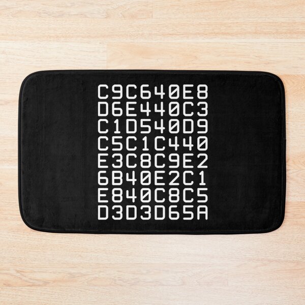 Item preview, hexadecimal computer code - if you can read this say hello (white) designed and sold by bravoalpha.
