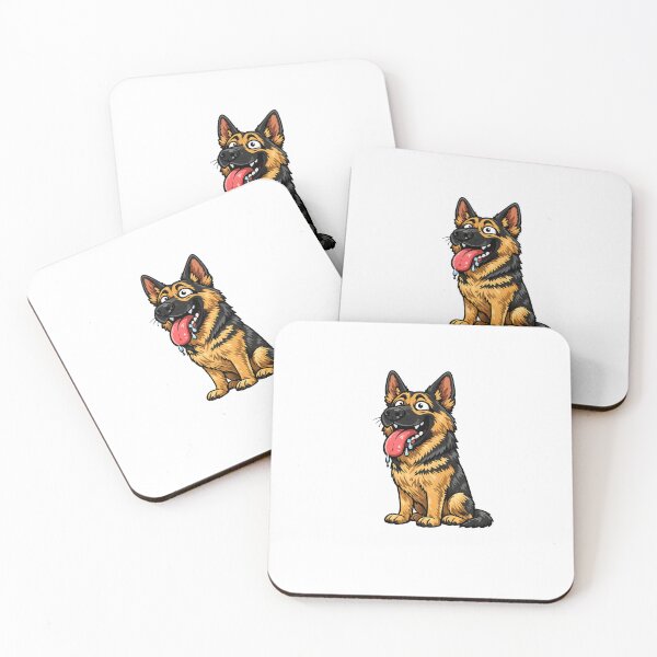 Item preview, Divertida pegatina de pastor alemán designed and sold by kissing Pets.