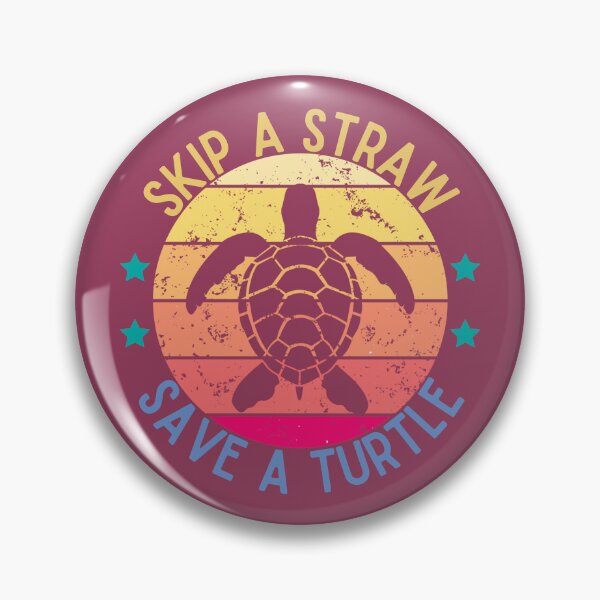 Item preview, Skip a Straw, Save a Turtle designed and sold by LuveraxArt.