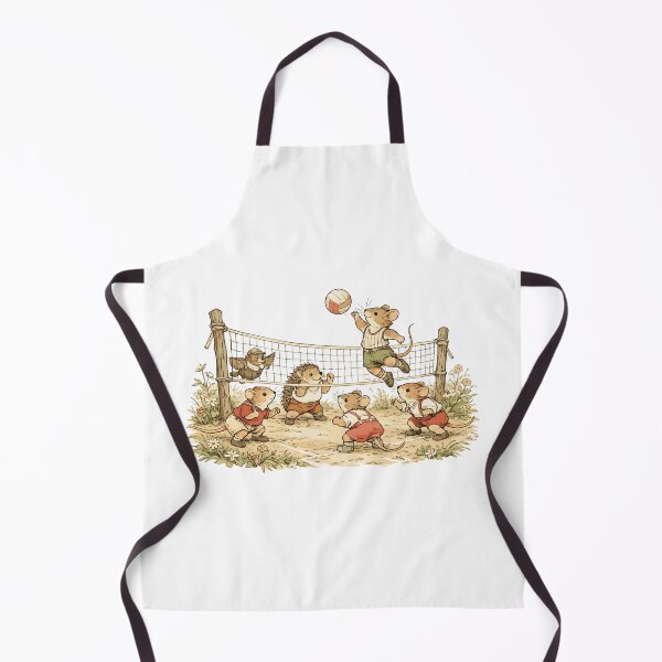 Item preview, Cute Woodland Squirrel And Mouse Playing Volleyball designed and sold by furrydrool.