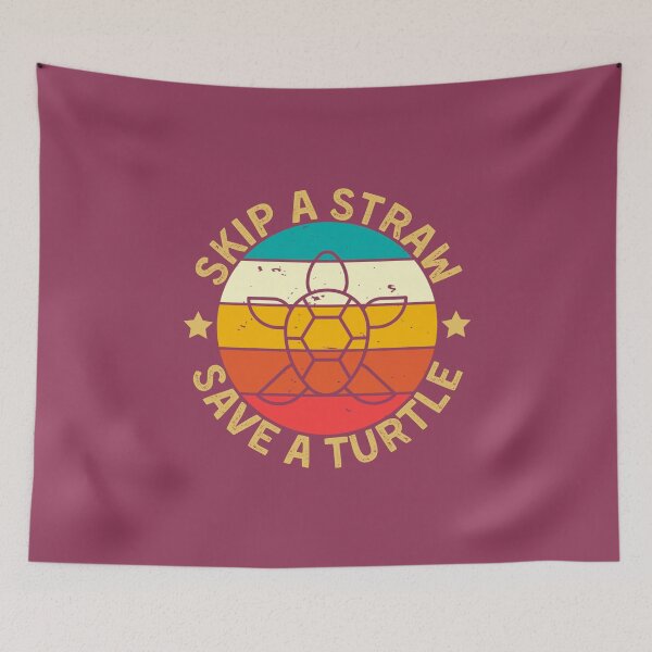 Item preview, Skip a Straw, Save a Turtle designed and sold by LuveraxArt.