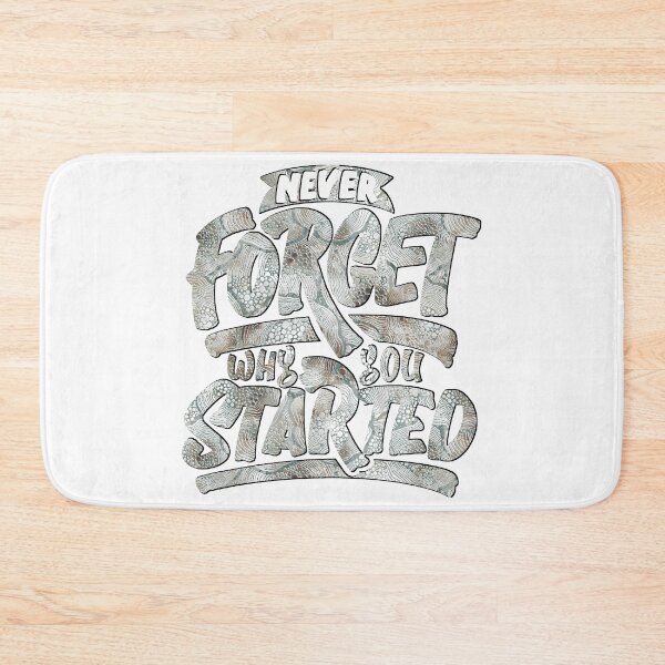 Item preview, Never Forget Why You Started - Motivational Quote Pattern Art designed and sold by vividthreads99.