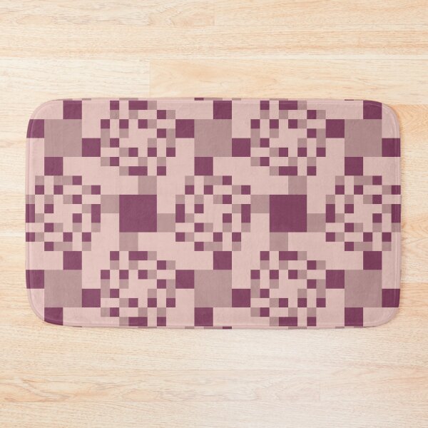Item preview, Pink and purple geometric seamless repeating pattern designed and sold by SeamlessDsign.