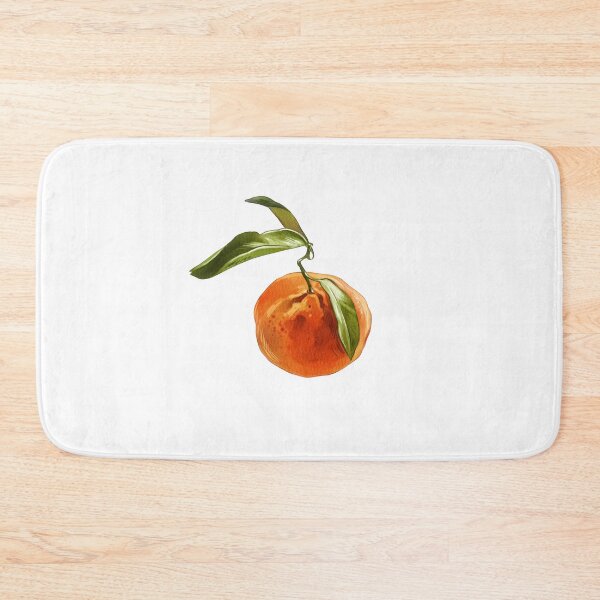 Item preview, Fresh mandarin with green leaves shown on a white background in a simple and direct way designed and sold by Ms. Iryna.