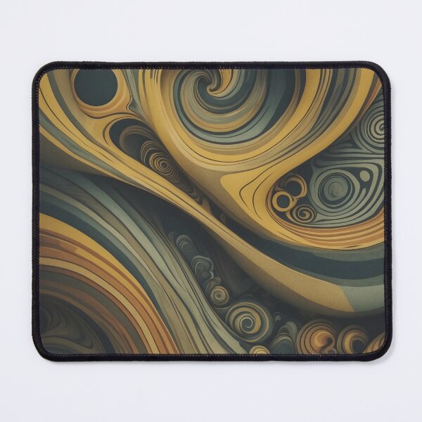 Artikelvorschau, Vintage Organic Swirl Abstract Retro Fashion Print entworfen und verkauft von NK-Studios .