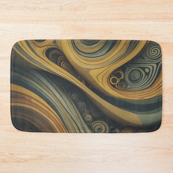Item preview, Vintage Organic Swirl Abstract Retro Fashion Print designed and sold by NK-Studios .