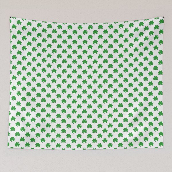 Item preview, St Patricks Shamrock Phone Case Aesthetic Gift for Her, Cute Shamrock Pattern Blanket Cozy Cottagecore Gift Idea, Green Shamrock Pillow Modern Cottagecore Home Decor Gift designed and sold by VivaFy.