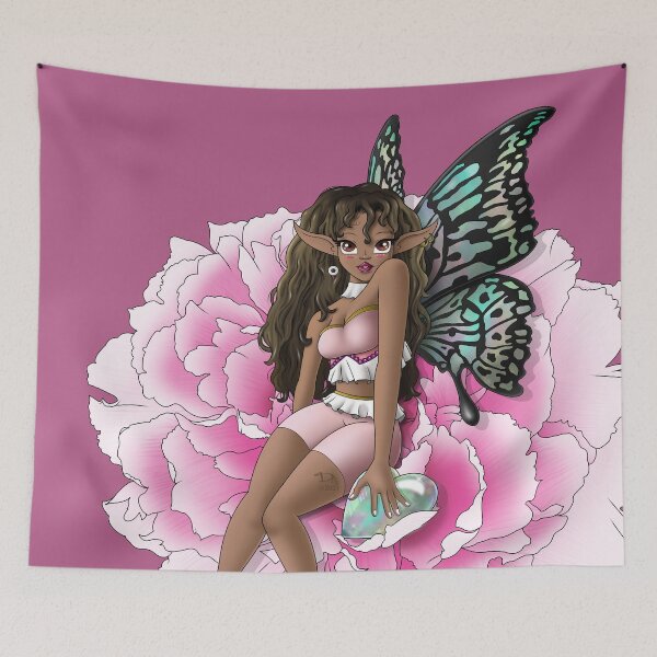 Item preview, A Fairy on a Pink Flower designed and sold by treasured-gift.
