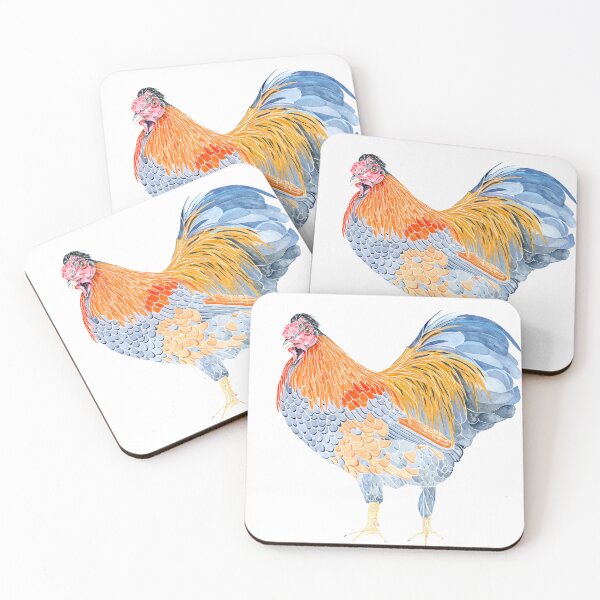 Item preview, Bantam Rooster Watercolor designed and sold by Sonoran Glimmer.