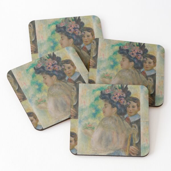 Aperçu de l'œuvre Le Chapeau Fleuri de Pierre-Auguste Renoir : Affiche impressionniste Belle Époque créée et vendue par artofuniverse.