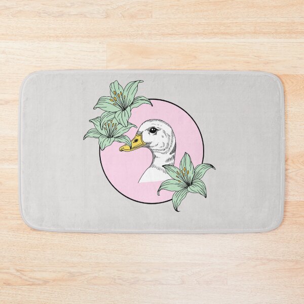 Item preview, Minimalistic duck with flowers designed and sold by Pamelarts.