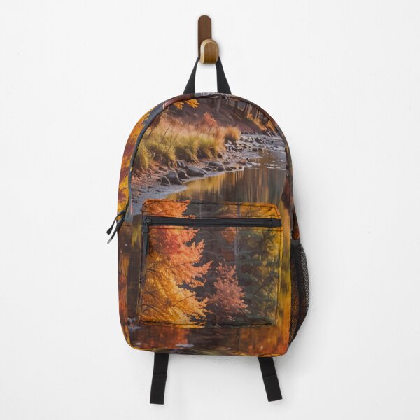 Item preview, Horse Drinking from a River-Autumn Landscape designed and sold by BeautifulVirtues.