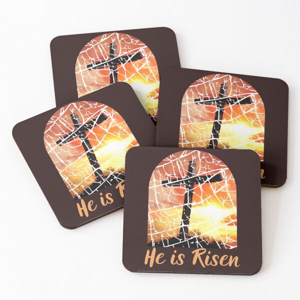 Item preview, He Is Risen Christian Faith Inspirational T-Shirt Design designed and sold by bozet.