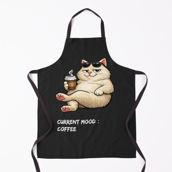 Item preview, Current Mood Coffee – Funny Cat Coffee Lover Design designed and sold by IrynaLineArt.