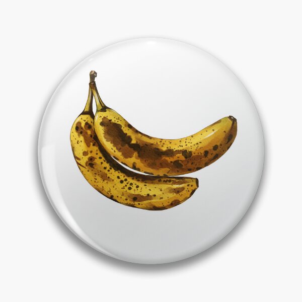 Item preview, Fresh and ripe bananas on white background ready for a snack or smoothie preparation in kitchen designed and sold by Ms. Iryna.