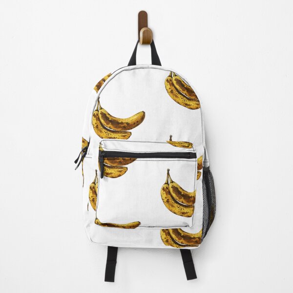 Item preview, Fresh and ripe bananas on white background ready for a snack or smoothie preparation in kitchen designed and sold by Ms. Iryna.