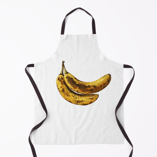 Item preview, Fresh and ripe bananas on white background ready for a snack or smoothie preparation in kitchen designed and sold by Ms. Iryna.