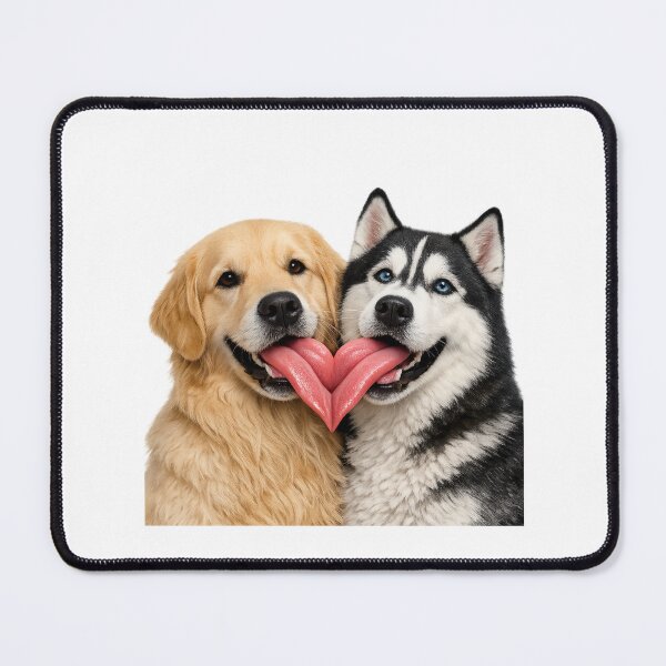 Item preview, Adorable dogs forming a heart with their tongues designed and sold by kissing Pets.