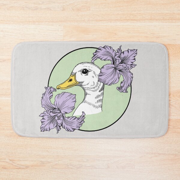 Item preview, Minimalistic duck with flowers designed and sold by Pamelarts.