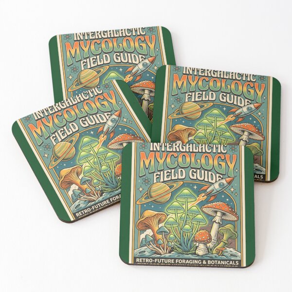Item preview, Intergalactic Mycology Field Guide - Retro Sci-Fi Mushroom Art designed and sold by FarDesign.