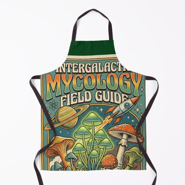 Item preview, Intergalactic Mycology Field Guide - Retro Sci-Fi Mushroom Art designed and sold by FarDesign.