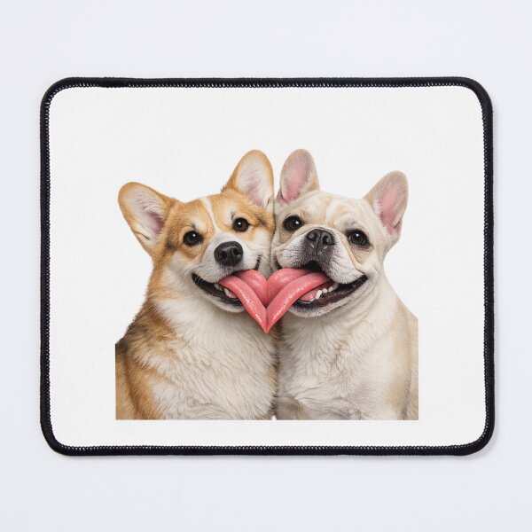 Item preview, Adorable dogs forming a heart with their tongues designed and sold by kissing Pets.