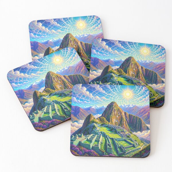 Item preview, Machu Picchu Peru - Psychedelic Dreamscape Art designed and sold by Lucid Dream Pixel.
