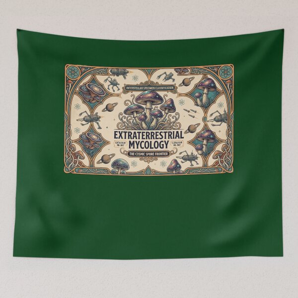 Item preview, Extraterrestrial Mycology: The Cosmic Spore Frontier - Vintage Sci-Fi Art designed and sold by FarDesign.