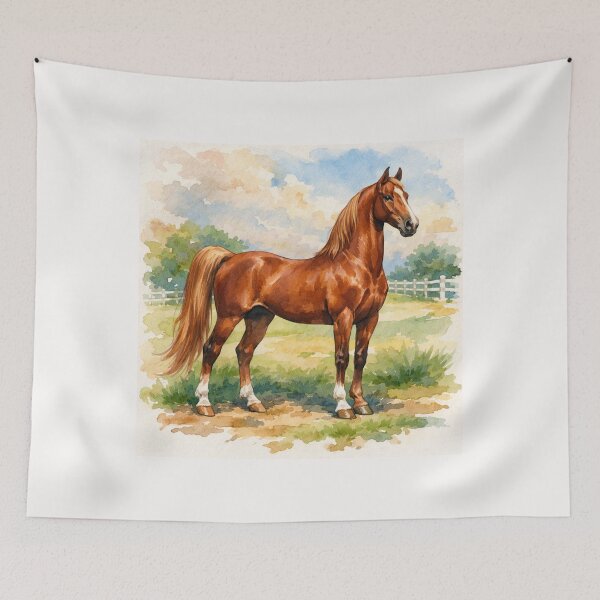 Item preview, Majestic American Saddlebreds in Snowy Harmony designed and sold by Helios Be. Lavsh.