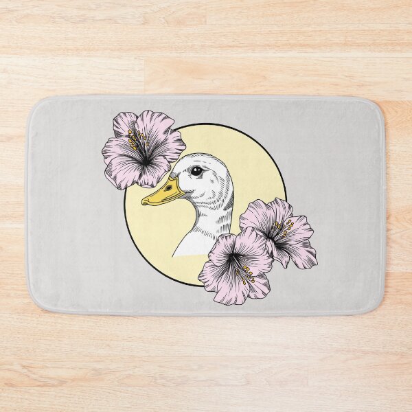 Item preview, Minimalistic duck with flowers designed and sold by Pamelarts.