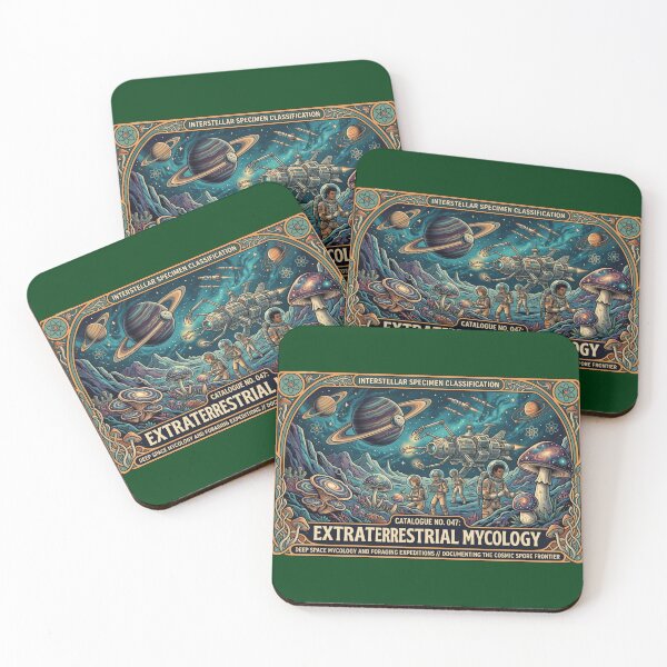 Item preview, Extraterrestrial Mycology: The Cosmic Spore Frontier - Vintage Sci-Fi Art designed and sold by FarDesign.