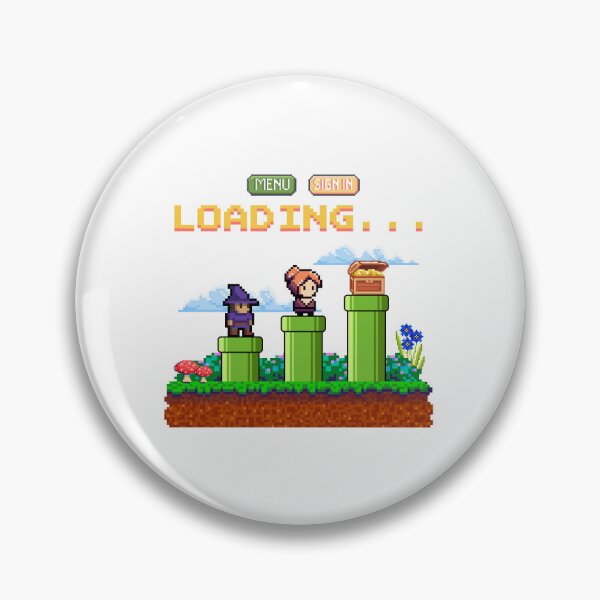 Item preview, 8 Bit Pixel Adventure Loading Screen Game Art designed and sold by Lemonilla.