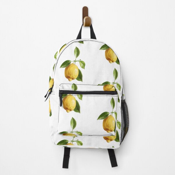 Item preview, Lemon fruit hanging on a branch with green leaves under bright light in a simple natural setting designed and sold by Ms. Iryna.