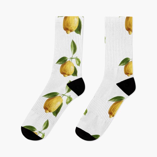 Item preview, Lemon fruit hanging on a branch with green leaves under bright light in a simple natural setting designed and sold by Ms. Iryna.